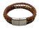 Combination Gemstone and Leather Bracelet - Style 166