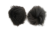 Fox Fur Pom Pom-Dark Grey-10cms