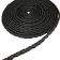 Ibiza braided leather cords - 10*5mm- matt black