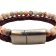 Combination Gemstone and Leather Bracelet - Style 174