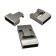 Stainless Steel Magnetic Clasp: MGST-119 15*3.5mm (Matt Steel)