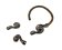 Zamak magnetic claps: MGL-34 6mm (Antique Silver)