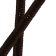 X-Cross Braided Leather Cord- 15mm- BROWN