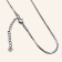 Twisted Square Snake Chain Necklace – Silver - 1.5mm - Item 997
