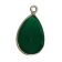 Silver Stone Pendant: GREEN ONYX