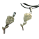 Stainless steel pendant: SSP-493 15x43mm (Steel) Rose