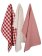 Red and White Patterned Kitchen Towels