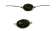 zamak charm CA-4834- Black Diamond