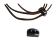 Stainless steel part for round leather: SSP-398 3mm (Steel)