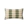 Cream and Green Printed Cotton Cushion