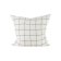 White Cotton Cushion with Squares