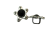 Zamak part for leather: CA-4804 10*7mm (Black)