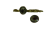 Zamak part for leather: CA-4832 5*2mm (Multicolor green)