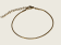 Soft Round Snake Chain Bracelet - Gold - 1mm - Item 901