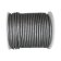 Round leather cord Metallic Dark Grey 3mm