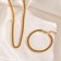 Gold Plated Stainless Steel Bracelet - Item 543