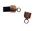 Stainless steel part for leather: SSP 585 6MM (Rose Gold)