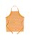 Orange Apron with Croissant Pattern