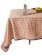 Orange Checkered Waxed Tablecloth