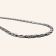 Twisted Square Boston Chain Necklace - Silver - 3mm - Item 903