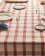 Red Grid Pattern Waxed Tablecloth