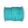 Round Leather Cord - Light Turquoise - 3mm