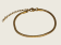 Soft Round Snake Chain Bracelet - Gold - 3mm - Item 901