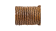 Oslo Round Braided Leather Cord - 6mm - Medium Brown