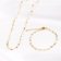Gold Plated Stainless Steel Necklace - 529