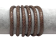 Real Round Nappa Leather cords 6mm- Snake style-Brown
