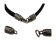 Zamak Snap Lock Clasp: MGL-181 8mm (Antique Silver)