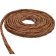 Kansas Braided Leather Cord - 8x3mm - Dark Natural