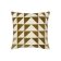 Cream and Green Traingle Pattern Cotton Cushion