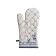 White and Blue Oven Mitt