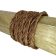 Ibiza braided leather cords - 10*5mm- vintage dark tan