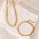 Gold Plated Stainless Steel Bracelet - Item 537