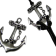zamak Anchor style clasp: CA 3805 2mm (steel)