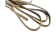 Real Nappa leather with gold plated ball chains - 6mm - Gold