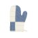 Blue and White Oven Mitt