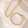 Gold Plated Stainless Steel Necklace - 540