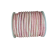 Round Leather Cords - 5mm - Vintage Pink with White Base