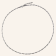Twisted Square Boston Chain Necklace - Silver - 3mm - Item 903