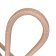 Real Round Nappa Leather Cord - Rose 5mm
