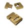 Stainless Steel Magnetic Clasp: MGST-119 20*4mm (gold)