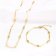 Gold Plated Stainless Steel Necklace - 530