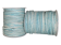 Round Leather Cord - Vintage Aquamarine whit a White Base - 3mm