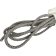 Real Round Nappa Leather Cord - Raza Grey 5mm