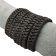 Arizona Style Oval Braided -15*5mm- Vintage Grey