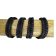 v cross braided leather cord -15mm- DARK BLUE