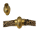 Zamak magnetic clasp: MGL 4 7mm (Powdered Gold)